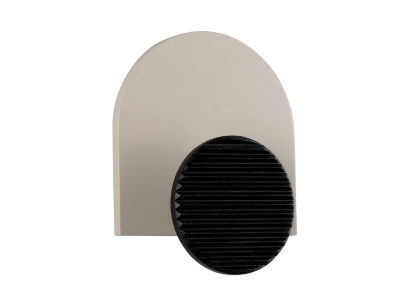 Present Time Coat Hanger Single Knob - PT4277WG Warm Grey