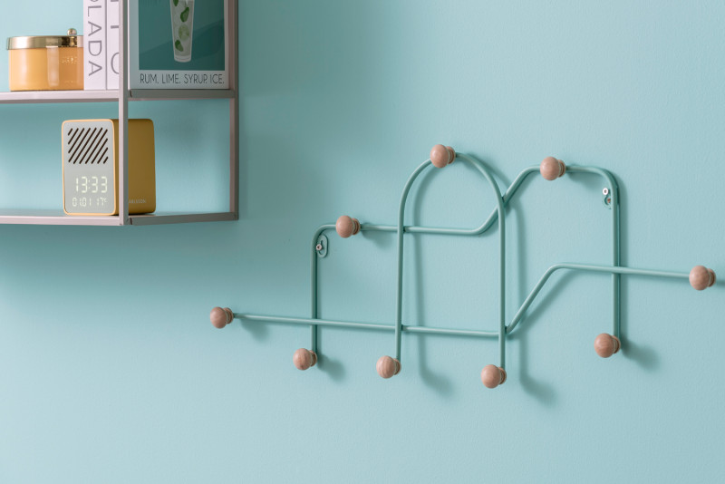 Present Time Coat Rack Maze - PT4276BL Turquoise Blue