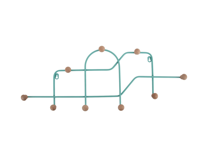 present time Coat Rack Maze - PT4276BL Turquoise blue