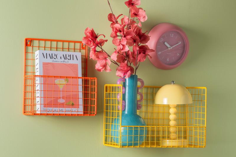 Present Time Magazine Rack Reja - PT4255OR Bright Orange