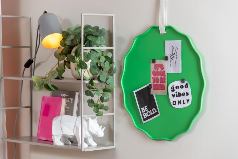 Present Time Memo Board Funky Wave - PT4166BG Bright Green