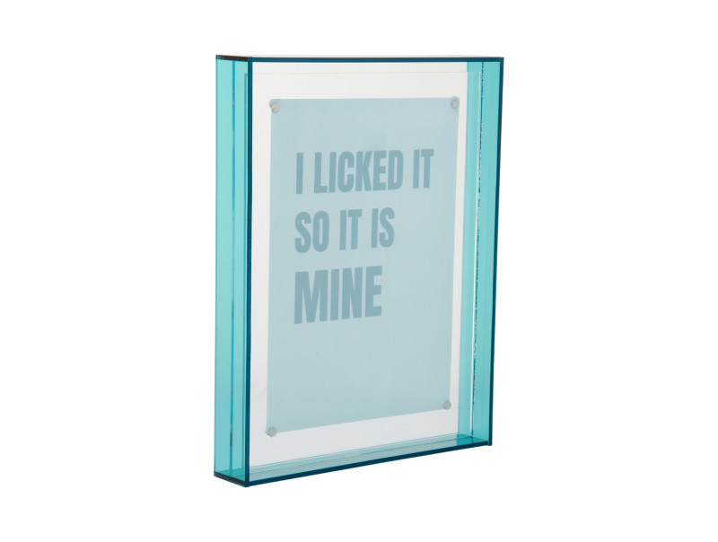 Present Time Photo Frame Gayo Large Acrylic - PT4326BL Turquoise Blue
