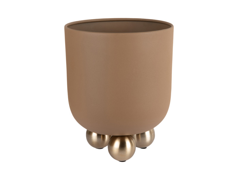 present time Plant Pot Estilo Large - PT4372BR Mocha brown