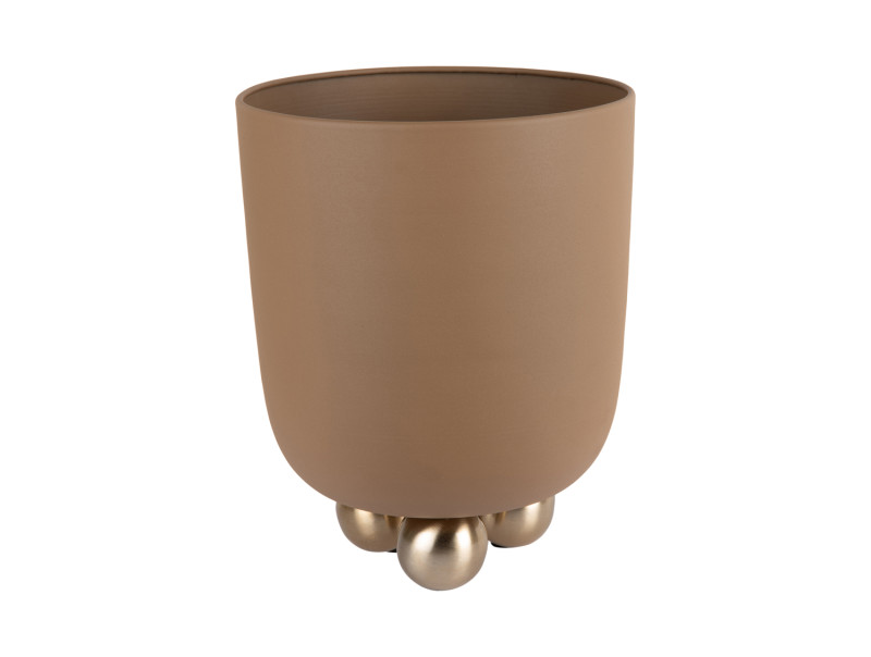 present time Plant Pot Estilo Medium - PT4371BR Mocha brown