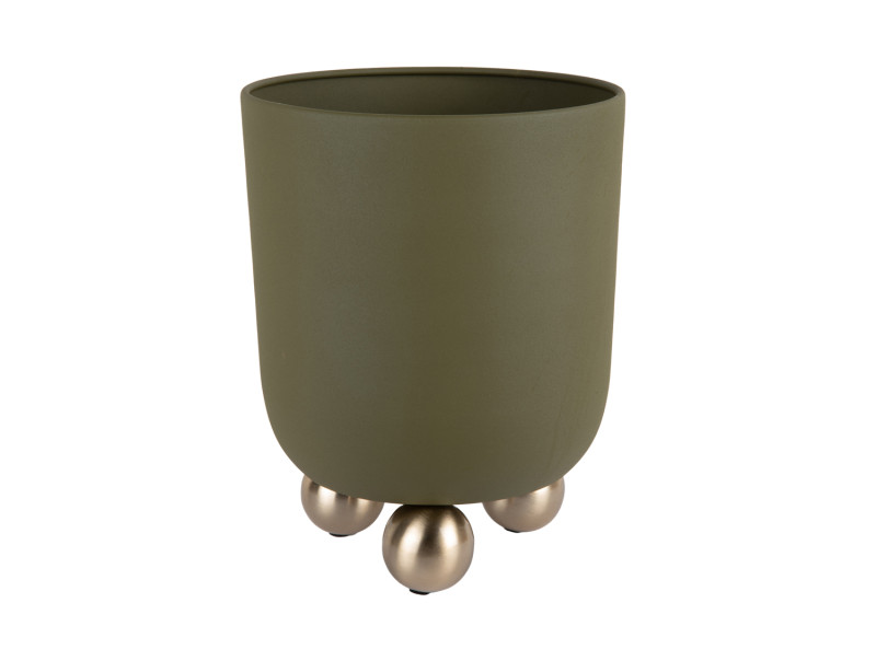 present time Plant Pot Estilo Medium - PT4371GR Luxury green
