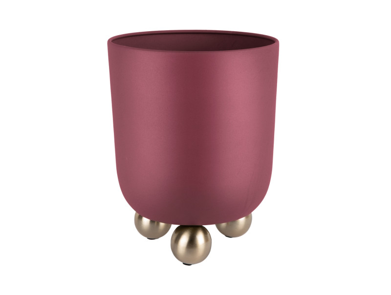 present time Plant Pot Estilo Medium - PT4371PU Burgundy red
