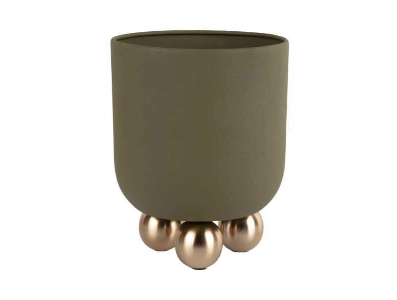 present time Plant Pot Estilo Small - PT4370GR Luxury green