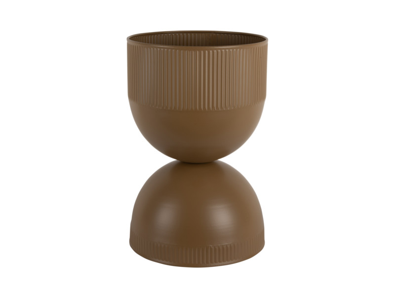 present time Plant Pot Tonar Medium - PT4362BR Mocha brown