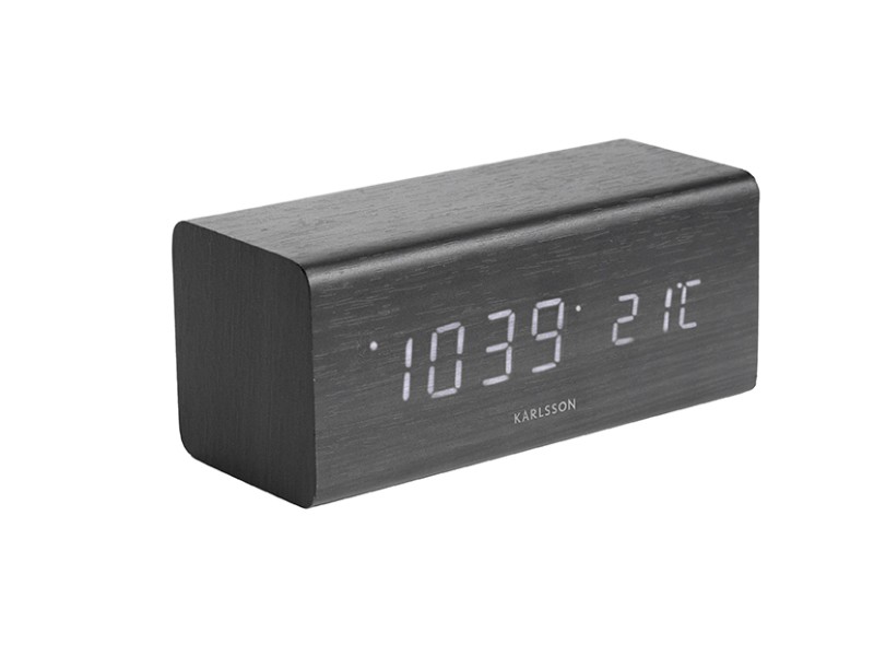 present time Alarm Clock Block - KA5652BK Black