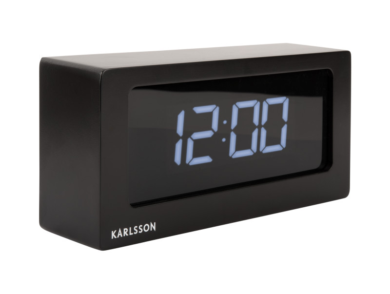 Present Time Alarm Clock Boxed LED - KA5868BK Black