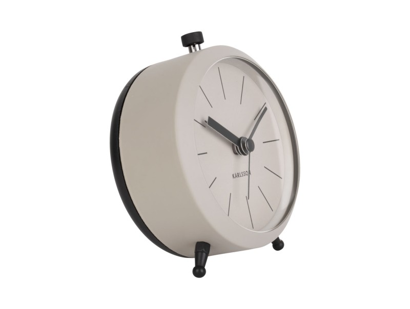 present time Alarm Clock Button - KA5778WG Warm grey