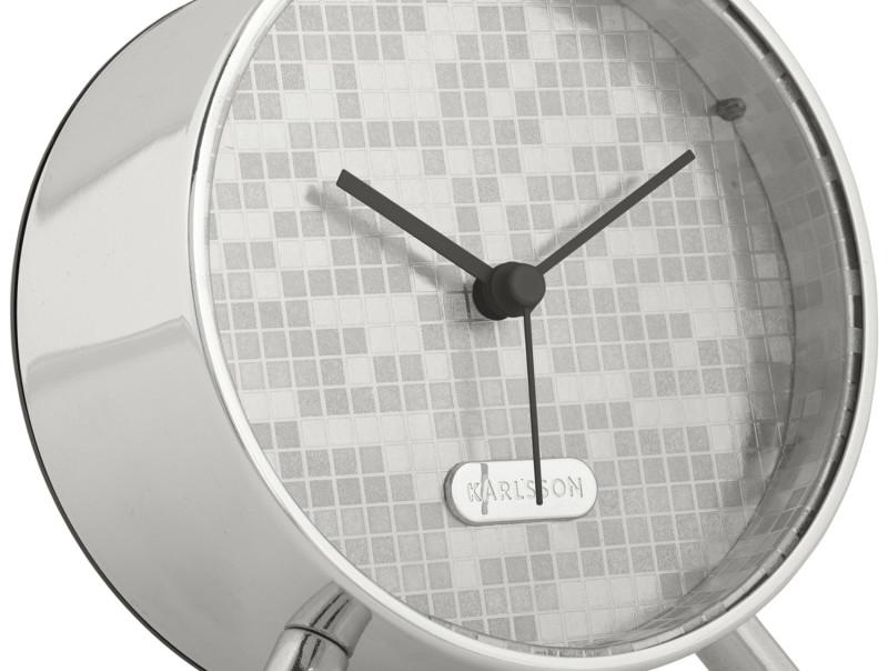 Present Time Alarm Clock Disco - KA6004SI Silver