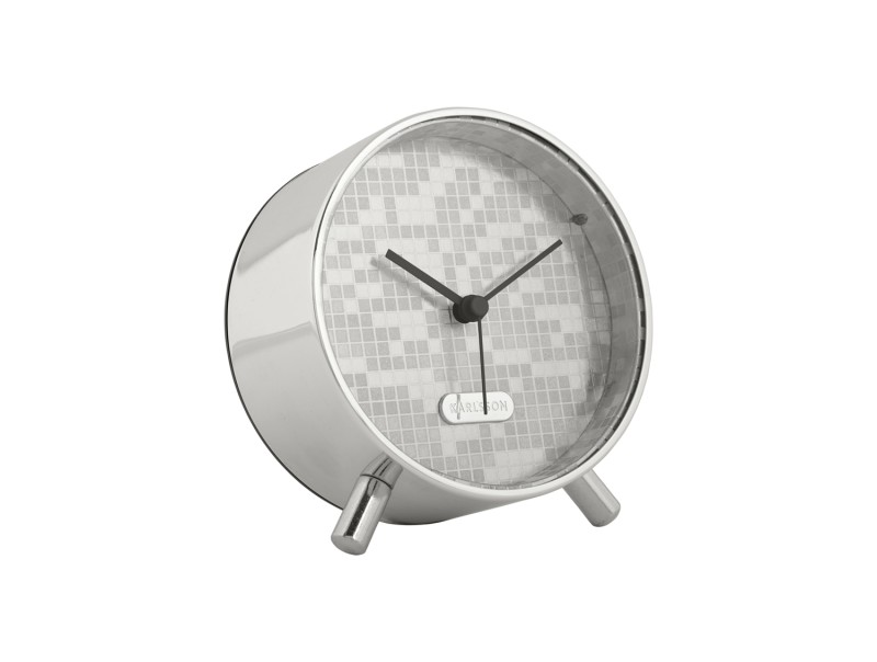 present time Alarm Clock Disco - KA6004SI Silver