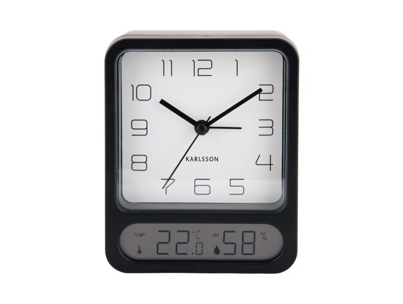 present time Alarm Clock Duo - KA5954BK Black