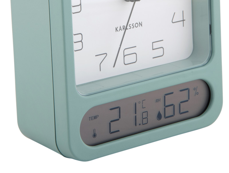Present Time Alarm Clock Duo - KA5954GR Grayed Jade