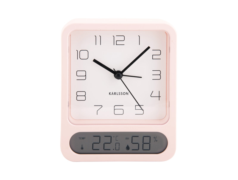 Present Time Alarm Clock Duo - KA5954LP Soft Pink