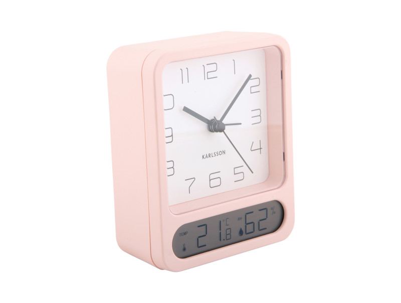 Present Time Alarm Clock Duo - KA5954LP Soft Pink