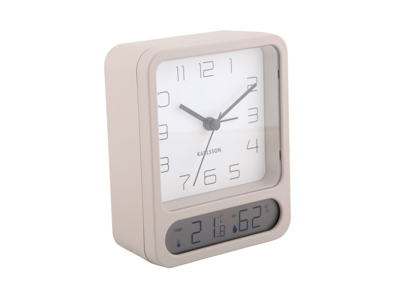 Present Time Alarm Clock Duo - KA5954WG Warm Grey
