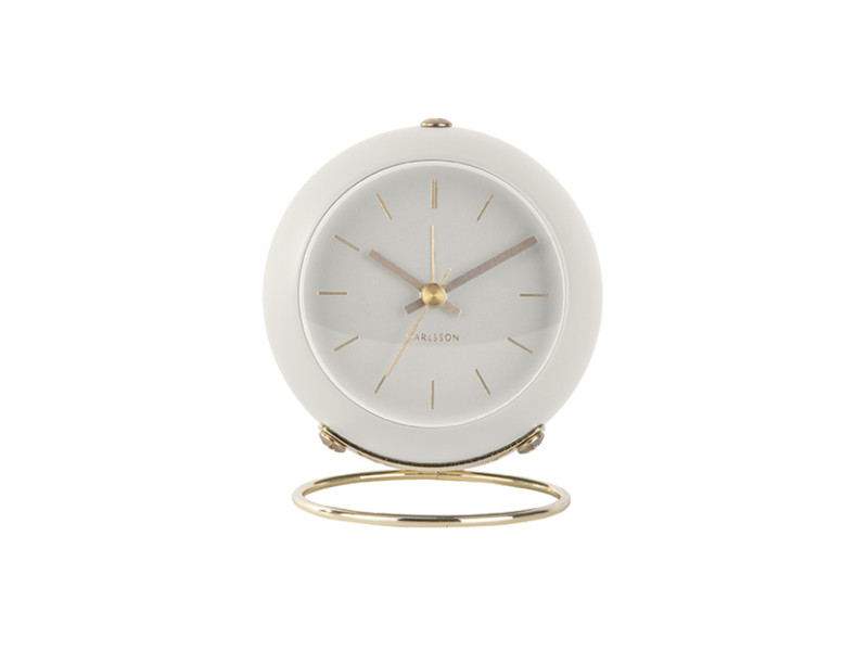 Present Time Alarm Clock Globe - KA5833WH White