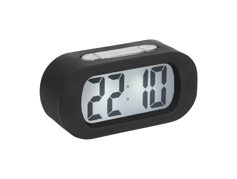 present time Alarm Clock Gummy - KA5753BK Black