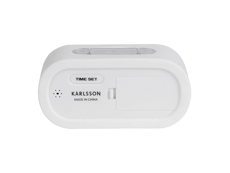 Present Time Alarm Clock Gummy - KA5753WH White