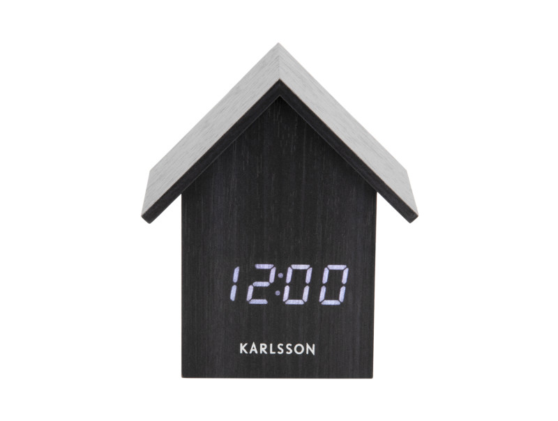 Present Time Alarm Clock House LED - KA5932BK Black
