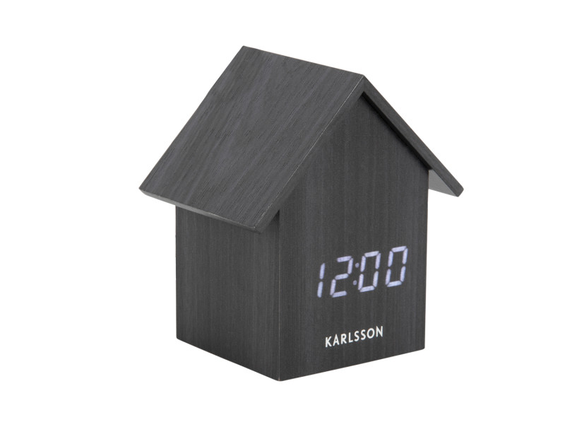 Present Time Alarm Clock House LED - KA5932BK Black