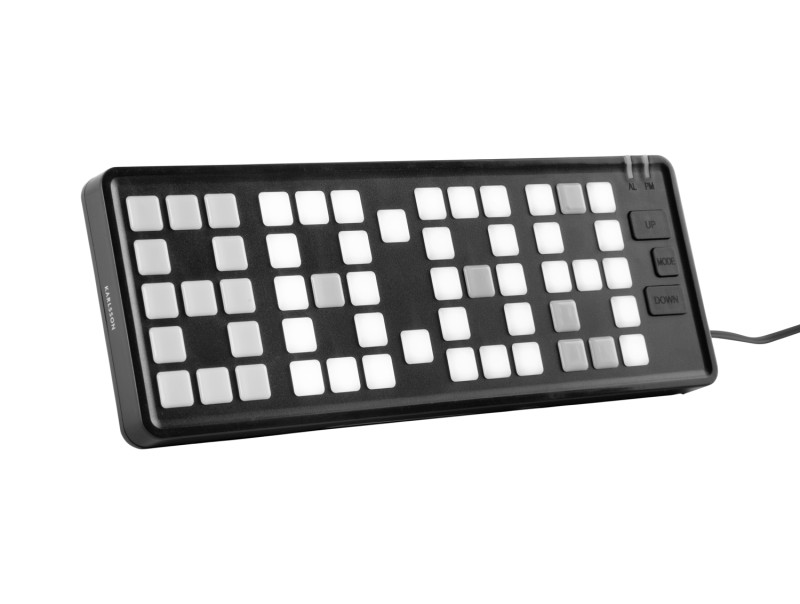 Present Time Alarm Clock Keyboard - KA5984BK Black