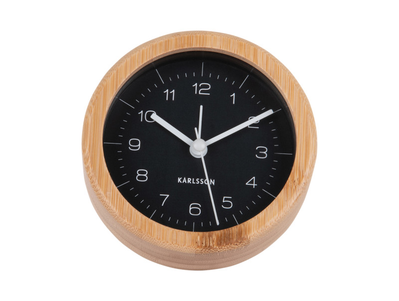Present Time Alarm Clock Neat Round - KA5923BK Black