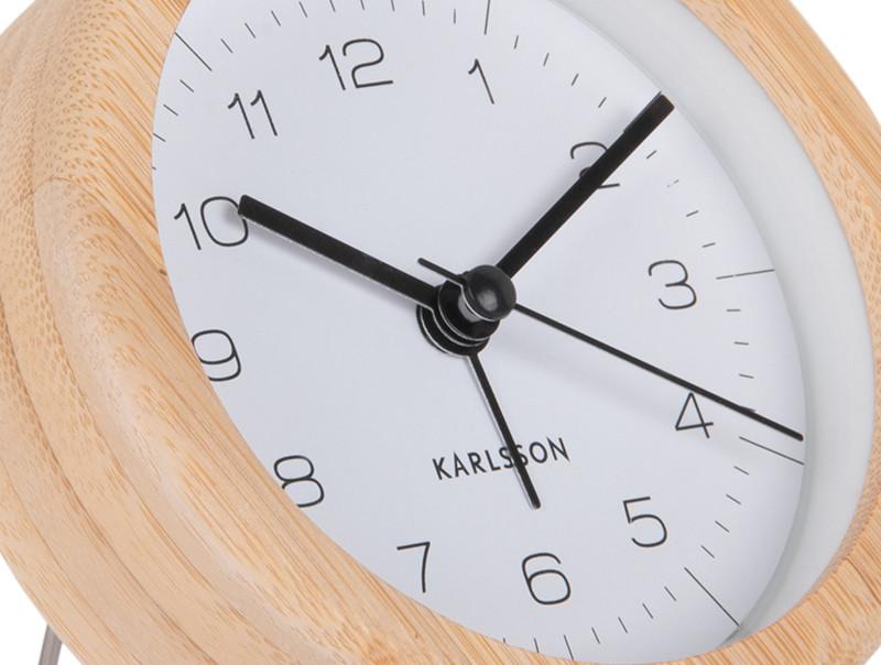 Present Time Alarm Clock Neat Round - KA5923WH White