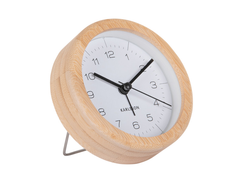 present time Alarm Clock Neat Round - KA5923WH White