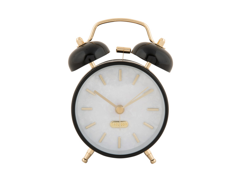 Present Time Alarm Clock Pearl Glow - KA6009BK Black