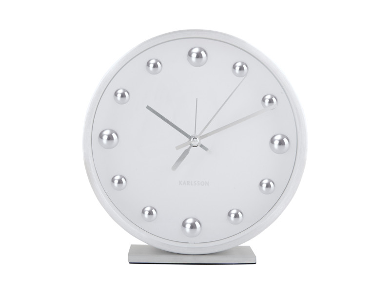 Present Time Alarm Clock Shiny Dots - KA5970WH White