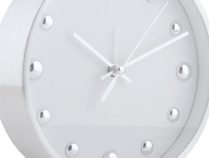 Present Time Alarm Clock Shiny Dots - KA5970WH White