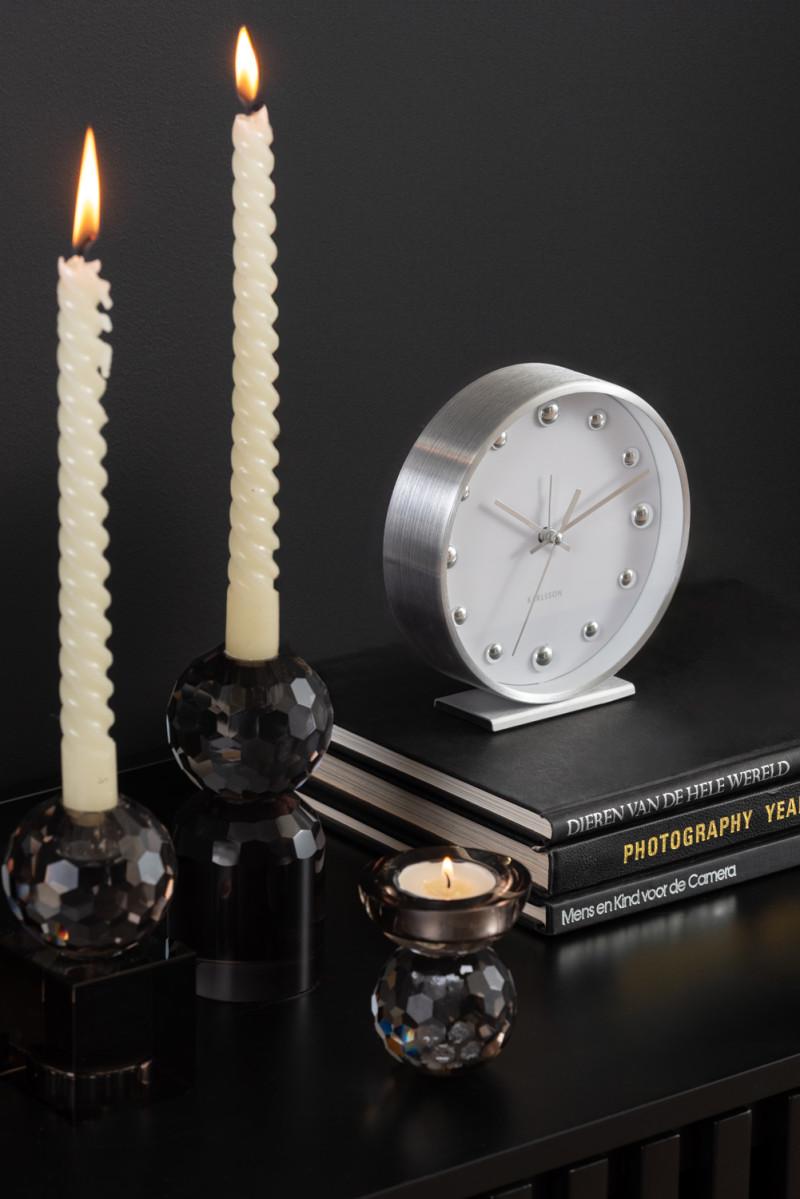 Present Time Alarm Clock Shiny Dots - KA5970WH White