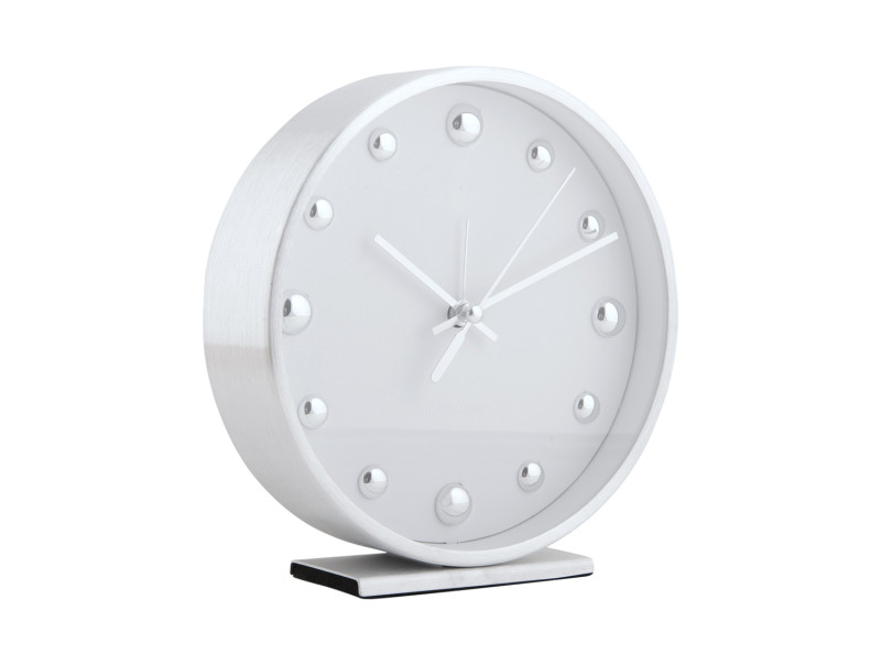 present time Alarm Clock Shiny Dots - KA5970WH White
