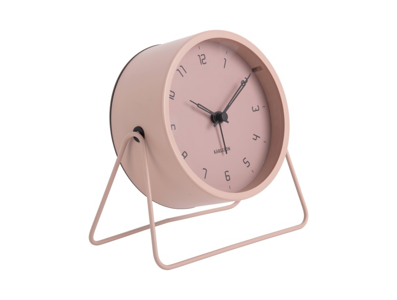 Present Time Alarm Clock Stark - KA5952PI Faded Pink