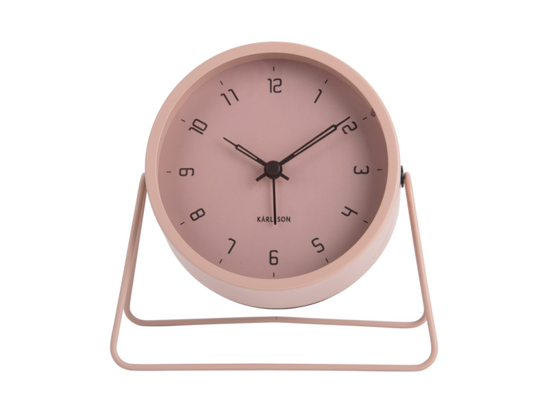 Present Time Alarm Clock Stark - KA5952PI Faded Pink