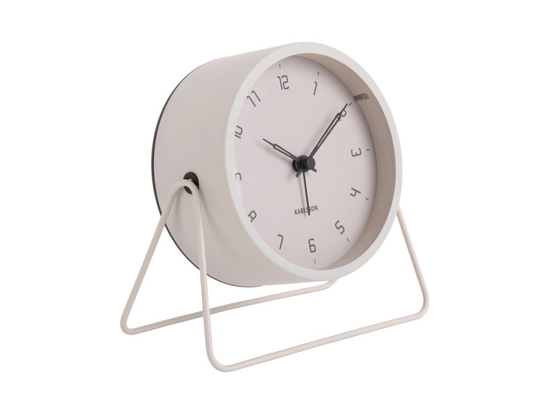 Present Time Alarm Clock Stark - KA5952WG Warm Grey