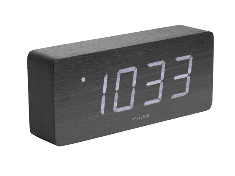 present time Alarm Clock Tube - KA5654BK Black