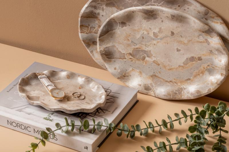 Present Time Bowl Flower Large - PT4216BR Brown