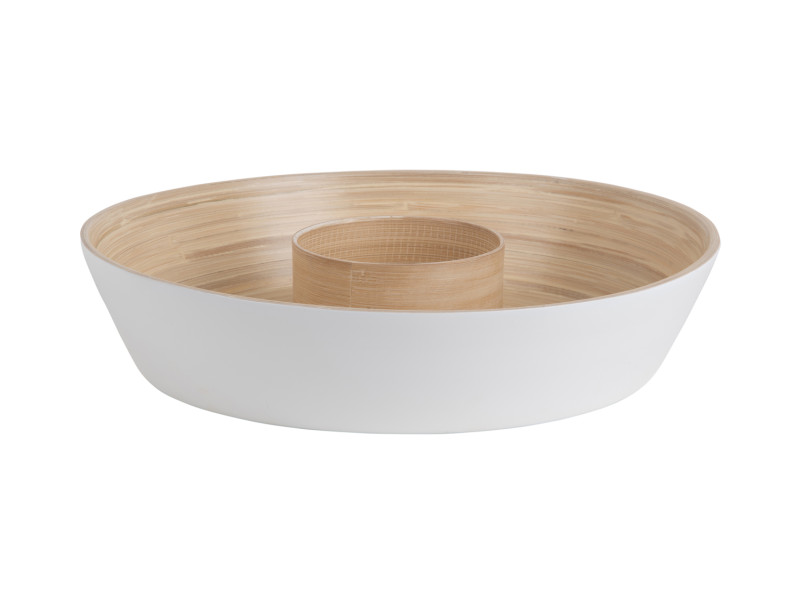 present time Bowl Puro Chip & Dip - PT4191WH White