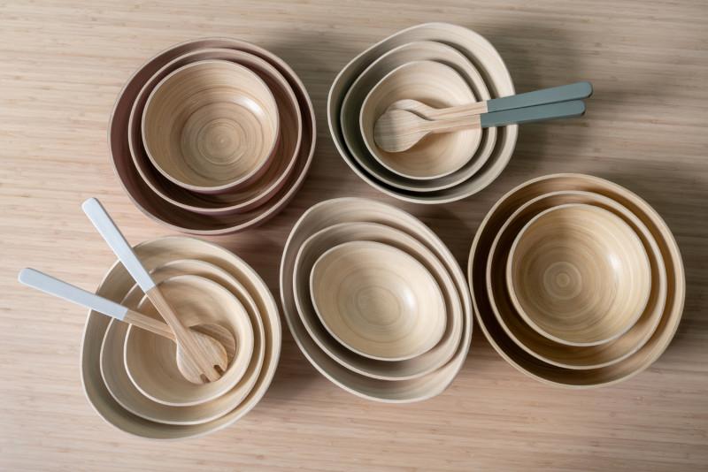 Present Time Bowl Set Puro Organic - PT4139WH White