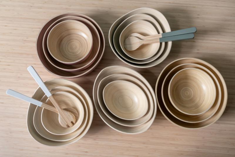 Present Time Bowl Set Puro Organic - PT4139WH White