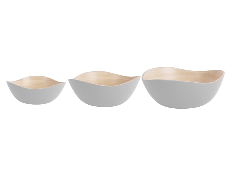present time Bowl Set Puro Organic - PT4139WH White