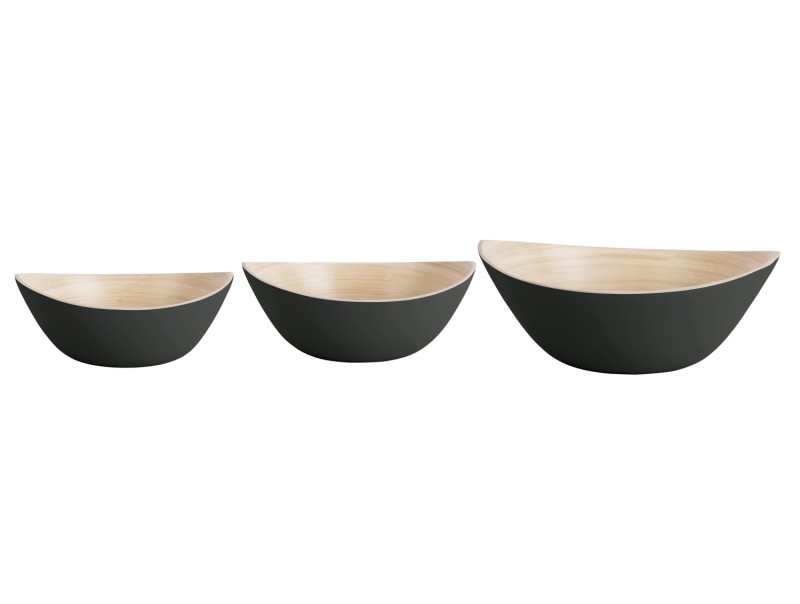 present time Bowl Set Puro Oval - PT4138BK Black