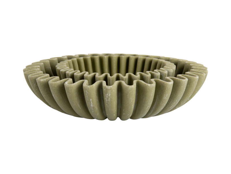 Present Time Bowl Wave Large - PT4295GR Dark Green