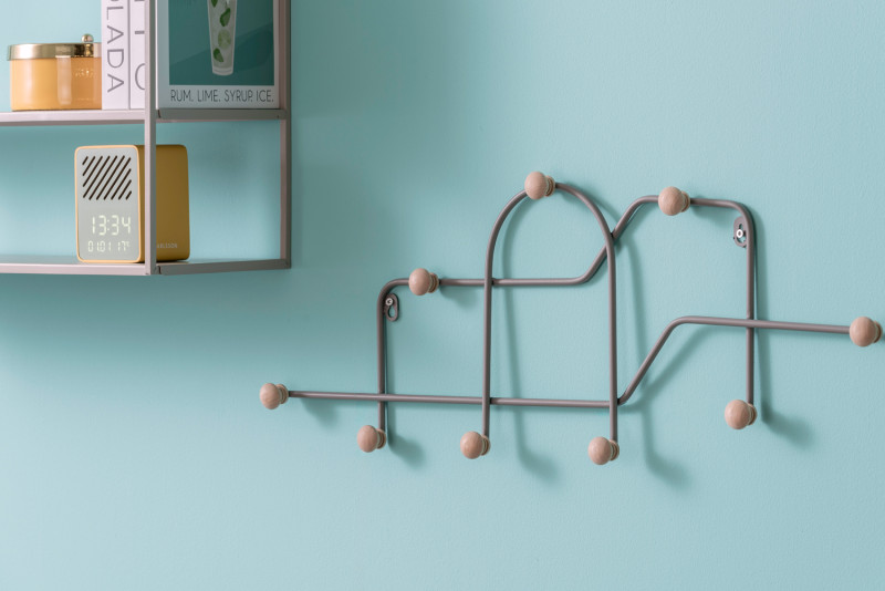 Present Time Coat Rack Maze - PT4276GY Cool Grey