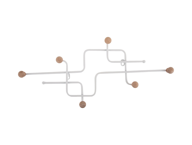 present time Coat Rack Metro - PT4275WH White