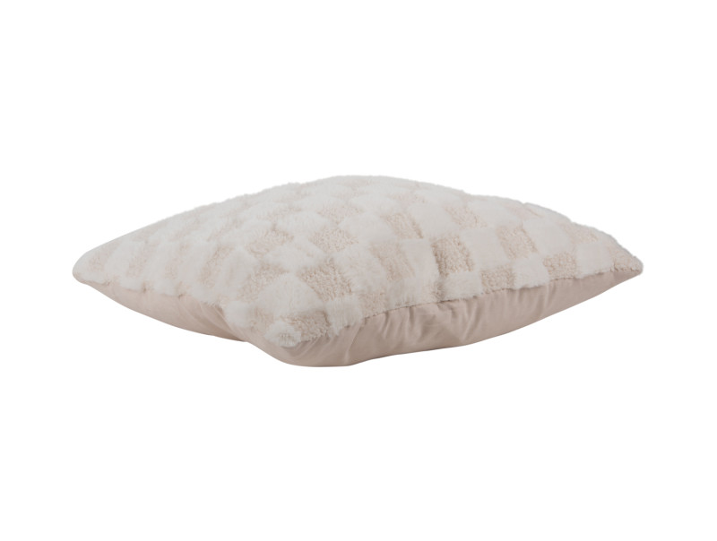 Present Time Cushion Checker - PT4236WH Off White